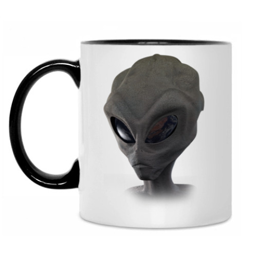 Кружка с принтом Гуманоид