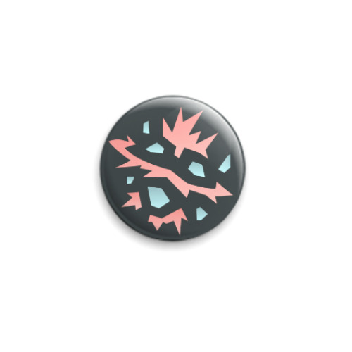 Значок 25мм с принтом Purifier Silver 10000