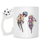 Кружка с футбольным мячиком