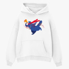 Толстовка худи оверсайз