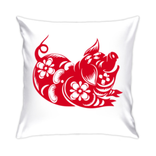 Подушка с принтом Символ года