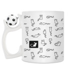 Кружка с футбольным мячиком