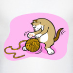 Кот с клубочком