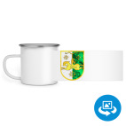 Кружка металлическая белая (круговая запечатка)