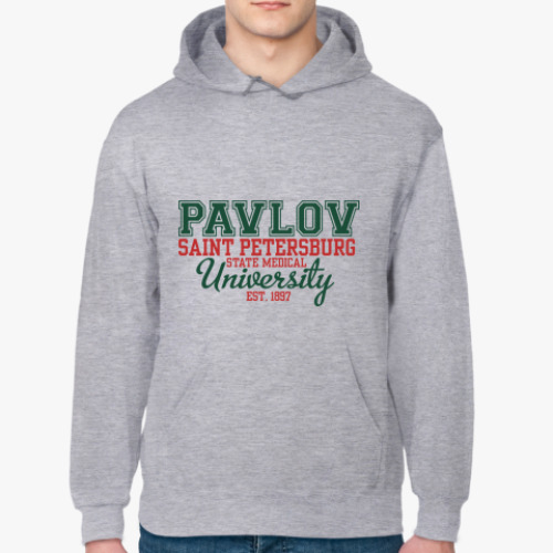 Толстовка худи с принтом Толстовка-балахон СПбГМУ