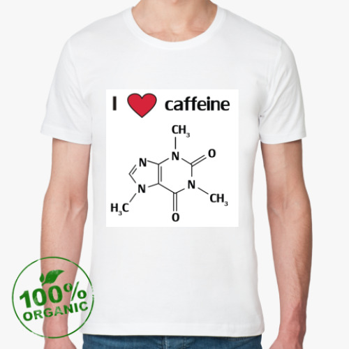 Футболка из органик-хлопка с принтом I like coffe