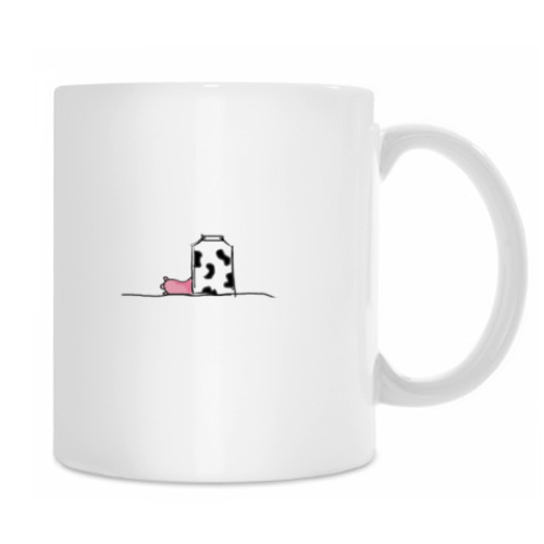 Кружка с принтом Корова-бидон