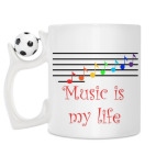 Кружка с футбольным мячиком