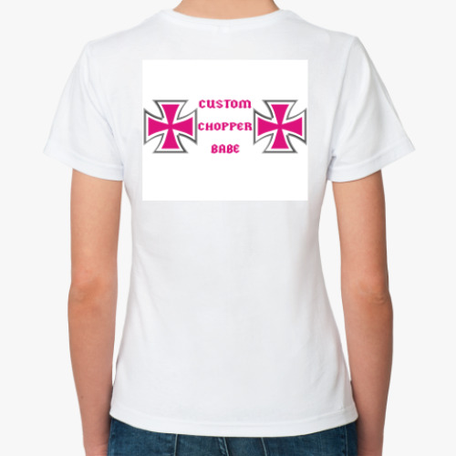 Классическая футболка с принтом chopper babe