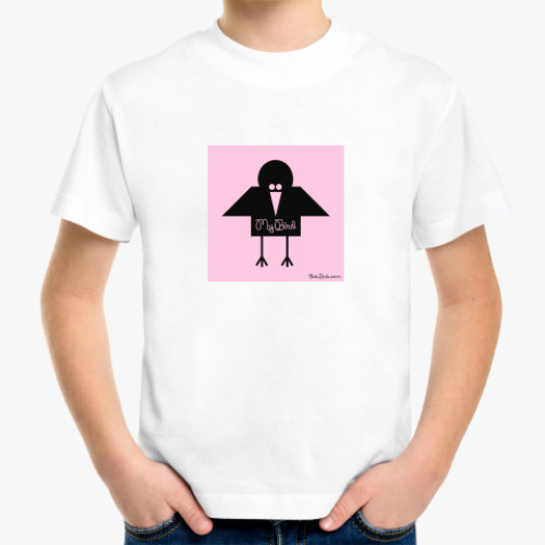 Детская футболка с принтом Моя птичка