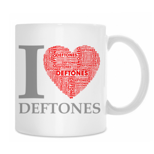 Кружка с принтом I Love Deftones
