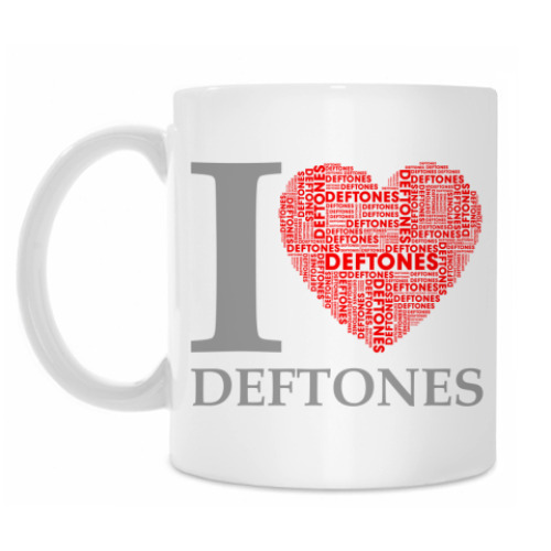 Кружка с принтом I Love Deftones