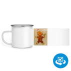 Кружка металлическая белая (круговая запечатка)