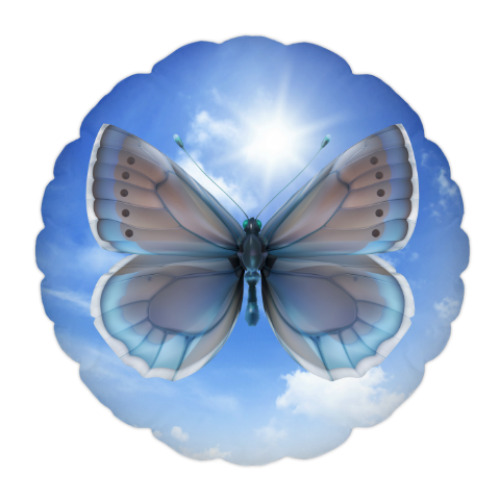 Подушка с принтом Бабочка