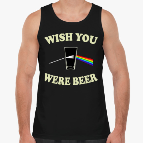 Майка с принтом Wish You Were Beer
