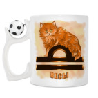 Кружка с футбольным мячиком