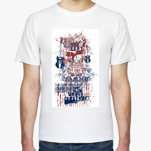 Футболка с принтом Rock fest