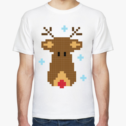 Футболка с принтом Олень