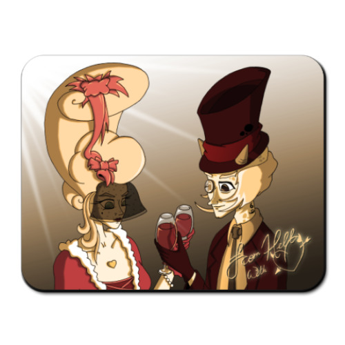 Коврик для мыши с принтом 'FHWL'