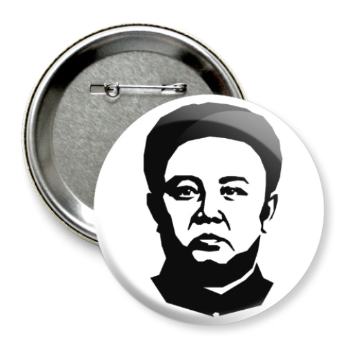 Значок 75мм с принтом Ким Чен Ын