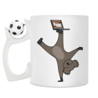 Кружка с футбольным мячиком