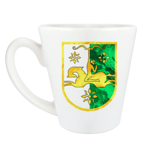 Чашка Латте с принтом Герб Абхазии