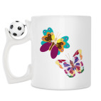 Кружка с футбольным мячиком