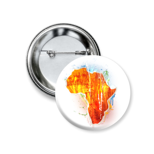 Значок 37мм с принтом   Африка