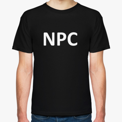 Футболка с принтом NPC