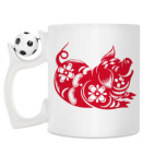 Кружка с футбольным мячиком