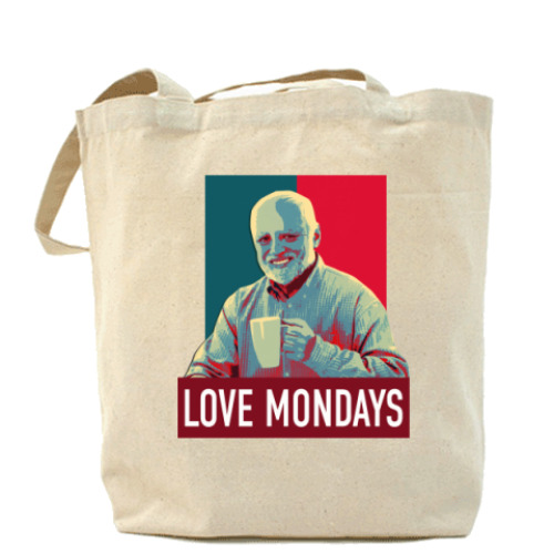 Сумка шоппер с принтом Гарольд, скрывающий боль