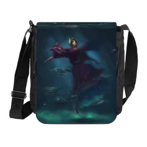 Сумка на плечо (мини-планшет) с принтом Сэр Шурф Лонли-Локли Макс Фрай