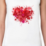 Сердце из брызг краски