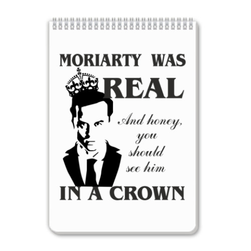 Блокнот с принтом Moriarty
