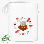 Мультяшный викинг и грибы