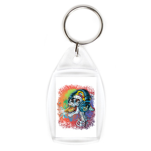 Брелок с принтом Rock Skull