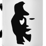 Женское лицо или саксофонист?