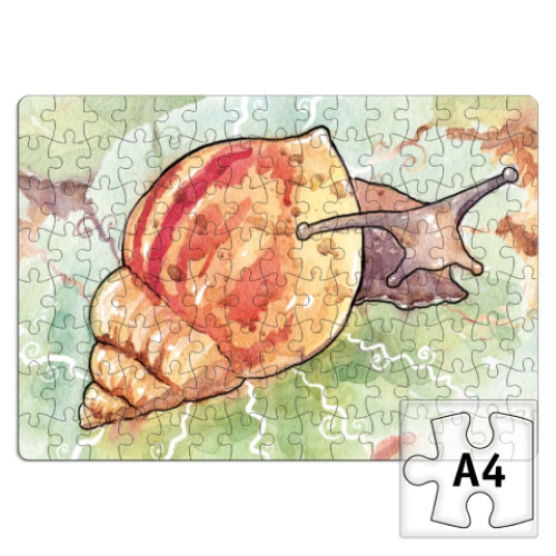 Пазл с принтом Улитка