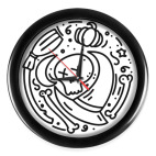 Настенные часы (без цифр) Хэллоуин