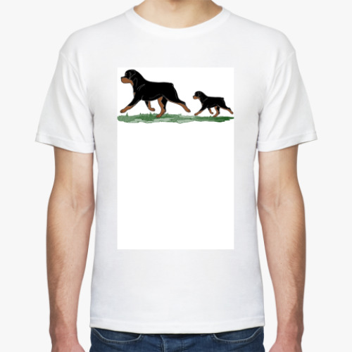 Футболка с принтом 'Ротвейлер'