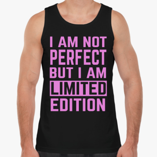Майка с принтом I am not perfect but i am limited edition