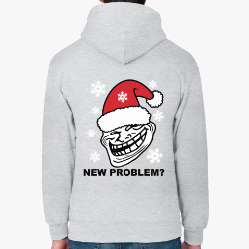 Толстовка худи с принтом Trollface