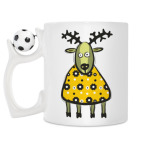 Кружка с футбольным мячиком