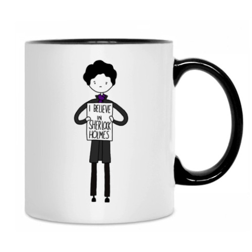 Кружка с принтом I Believe sherlock