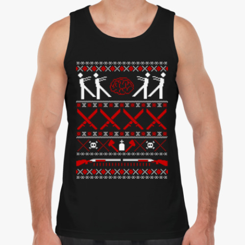 Майка с принтом Зомби