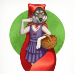 Волк в красном