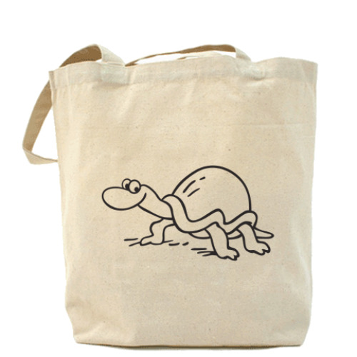 Сумка шоппер с принтом  Черепаха