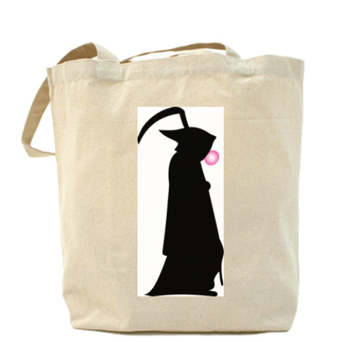 Сумка шоппер с принтом Веселая Смерть