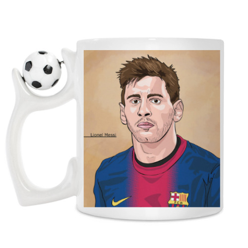 Кружка с принтом Лионель Месси