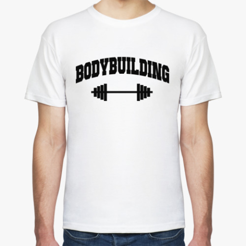 Футболка с принтом Бодибилдинг